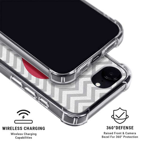 Chevron Heart iPhone 16e MagSafe Case