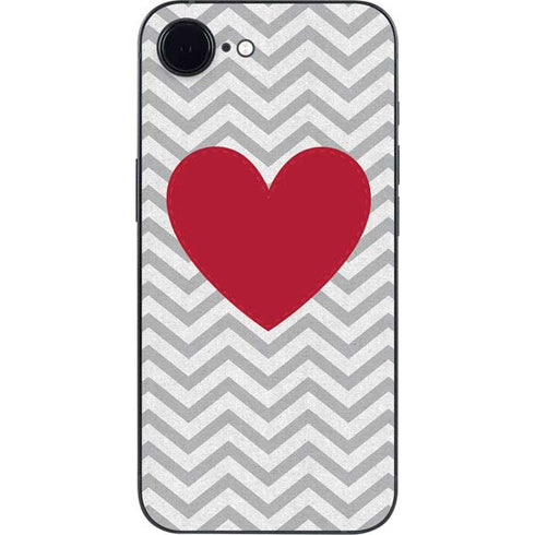 Chevron Heart iPhone 16e Skin
