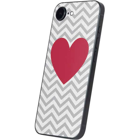 Chevron Heart iPhone 16e Skin