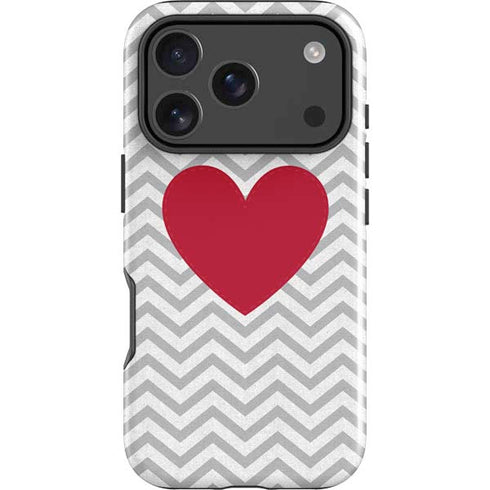 Chevron Heart iPhone 18 Pro Impact Case