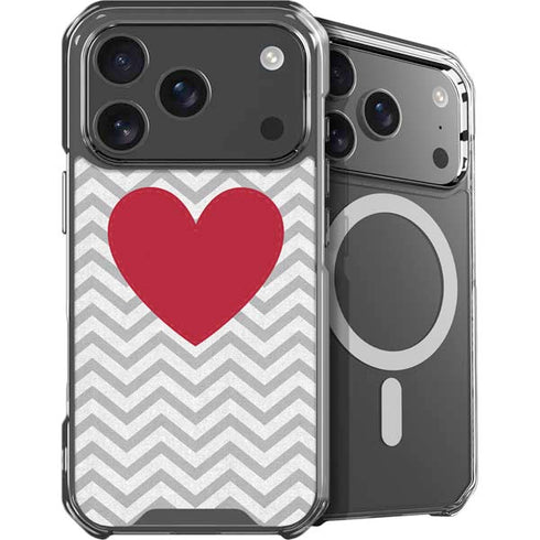 Chevron Heart iPhone 18 Pro MagSafe Case