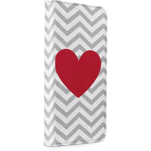 Chevron Heart iPhone 8 Folio Case