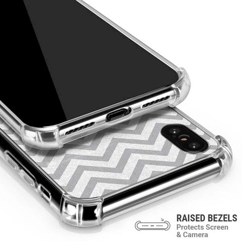Chevron Heart iPhone X/XS Clear Case