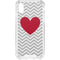Chevron Heart iPhone XS Clear Case