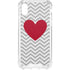 Chevron Heart iPhone XS Clear Case