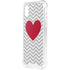 Chevron Heart iPhone XS Clear Case