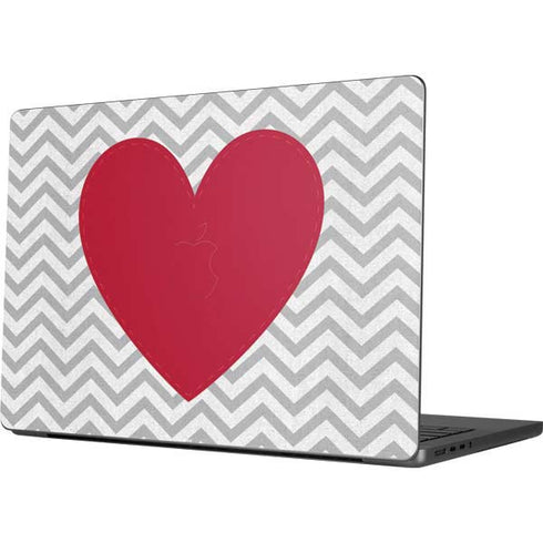 Chevron Heart Apple MacBook Pro 14-inch Skin