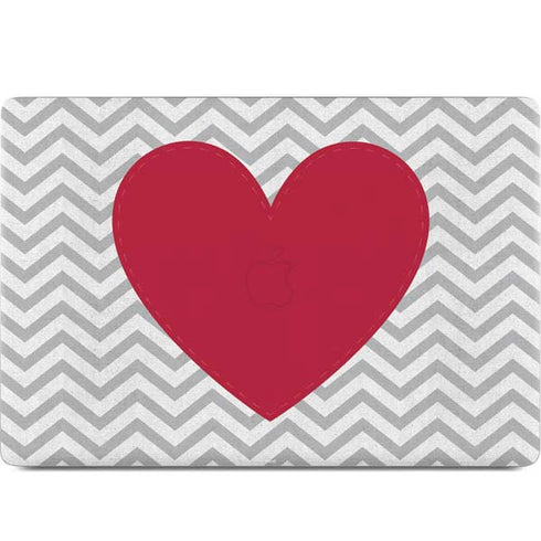 Chevron Heart MacBook Skins