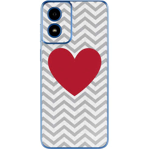 Chevron Heart Moto G Play 4G (2024) Skin