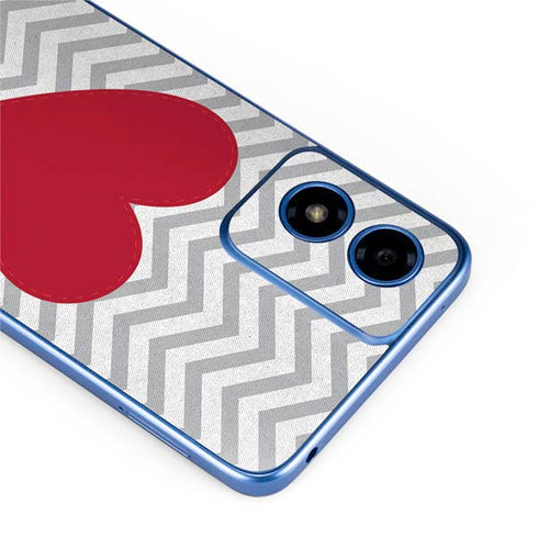 Chevron Heart Moto G Play 4G (2024) Skin