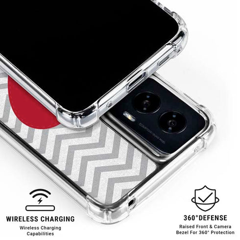 Chevron Heart Moto G Power 5G (2024) Clear Case