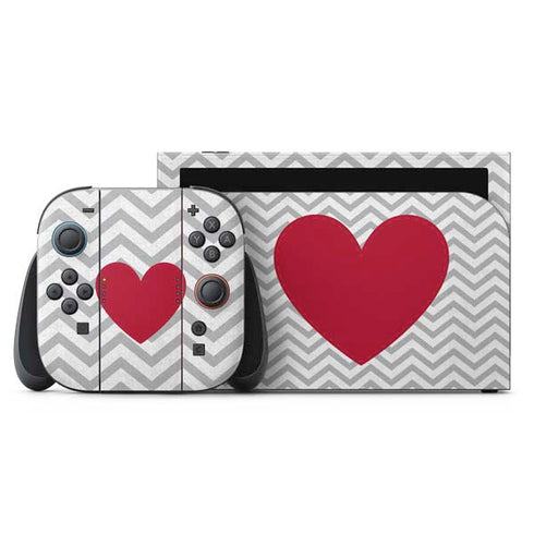 Chevron Heart Nintendo Switch 2 (2025) with Joy-Con Skin