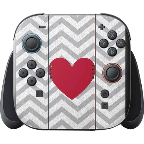 Chevron Heart Nintendo Switch 2 (2025) with Joy-Con Skin