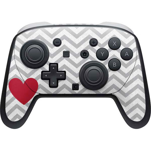 Chevron Heart Nintendo Switch 2 (2025) Pro Controller Skin