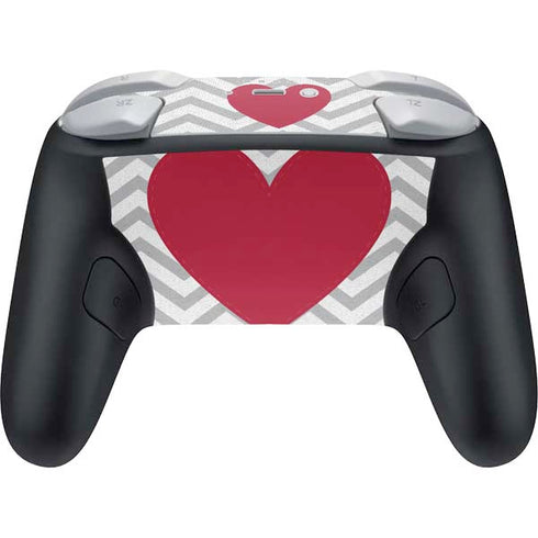 Chevron Heart Nintendo Switch 2 (2025) Pro Controller Skin