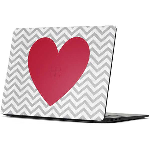 Chevron Heart Surface Laptop 7 15in Skin