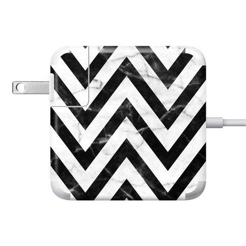 Chevron Marble 85W Power Adapter (15 and 17 inch MacBook Pro Charger) Skin