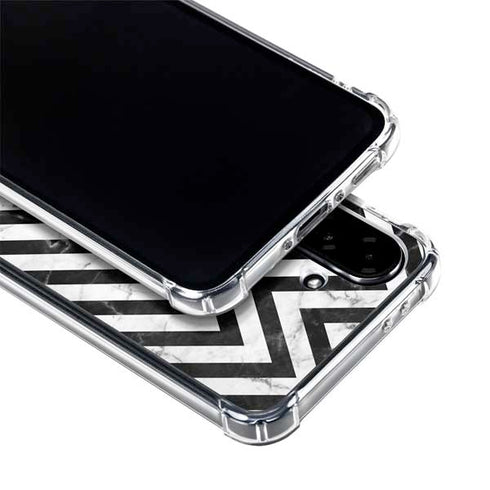 Chevron Marble Galaxy A36 5G Clear Case