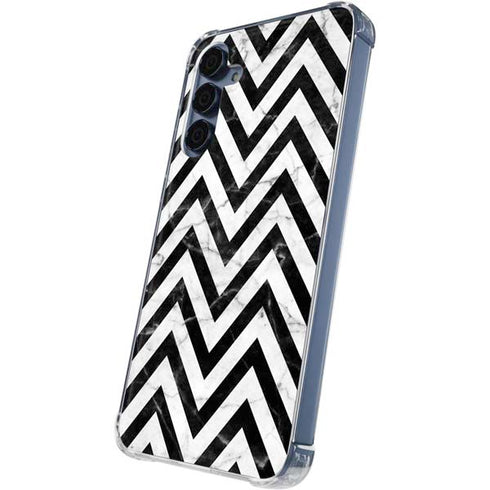 Chevron Marble Galaxy A55 5G Clear Case