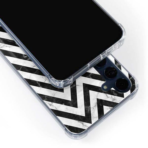 Chevron Marble Galaxy A55 5G Clear Case