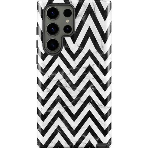 Chevron Marble Galaxy S23 Ultra Pro Case
