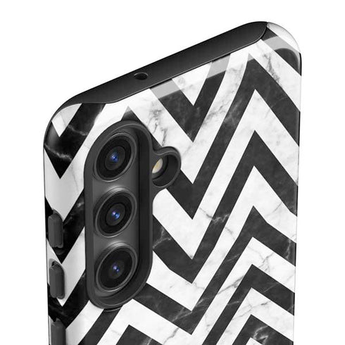 Chevron Marble Galaxy S25 Impact Case
