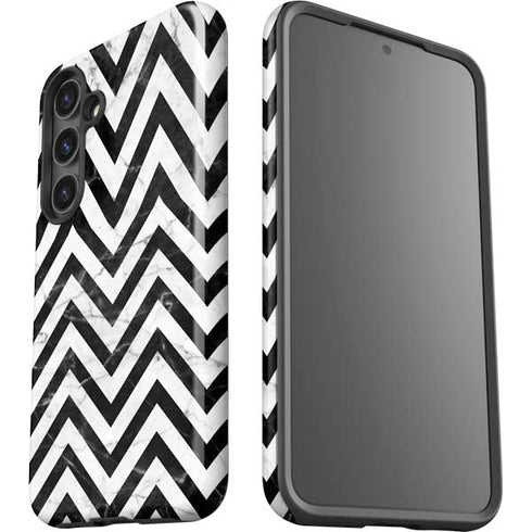 Chevron Marble Galaxy S25 Impact Case