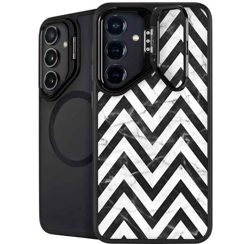 Chevron Marble Galaxy S24 Kickstand Case