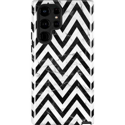 Chevron Marble Galaxy S25 Ultra Impact Case