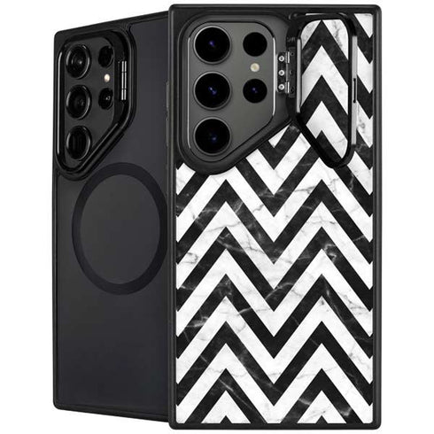 Chevron Marble Galaxy S24 Ultra Kickstand Case