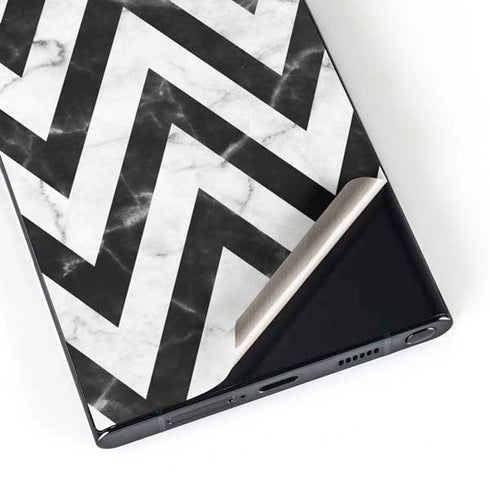 Chevron Marble Galaxy S24 Ultra Skin