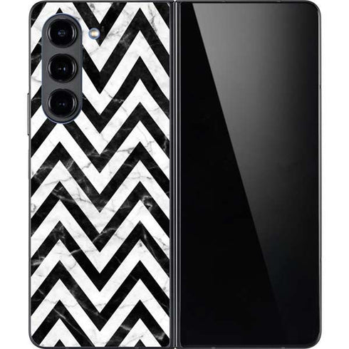 Chevron Marble Galaxy Z Fold5 5G Skin