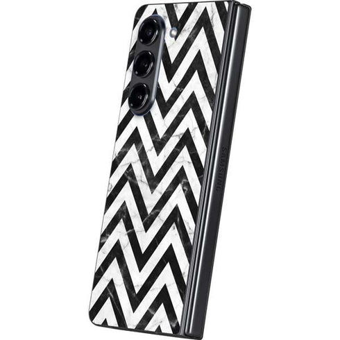 Chevron Marble Galaxy Z Fold5 5G Skin