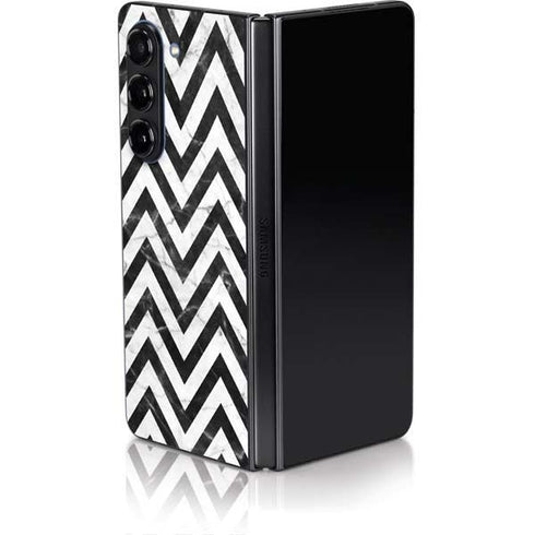 Chevron Marble Galaxy Z Fold5 5G Skin