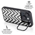 Chevron Marble iPhone 15 Kickstand Case