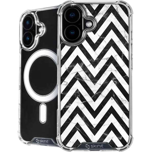 Chevron Marble iPhone 16 Plus MagSafe Case