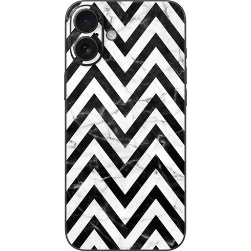 Chevron Marble iPhone 16 Plus Skin