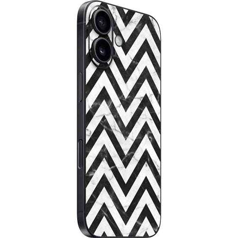 Chevron Marble iPhone 16 Plus Skin