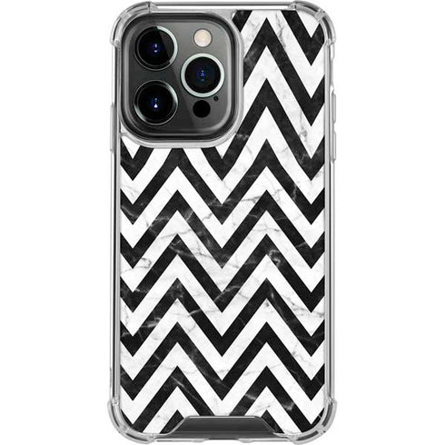 Chevron Marble iPhone 16 Pro Clear Case