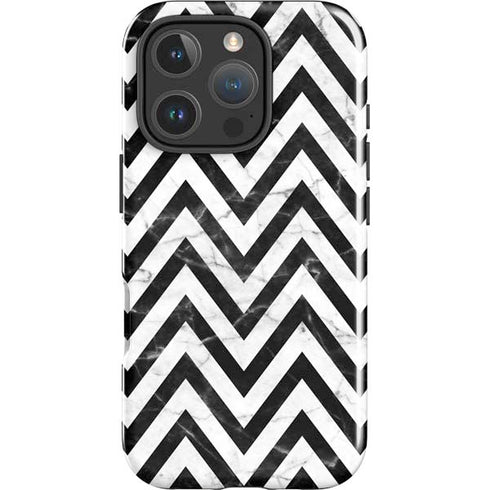 Chevron Marble iPhone 16 Pro Impact Case