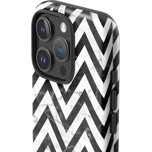 Chevron Marble iPhone 16 Pro Impact Case