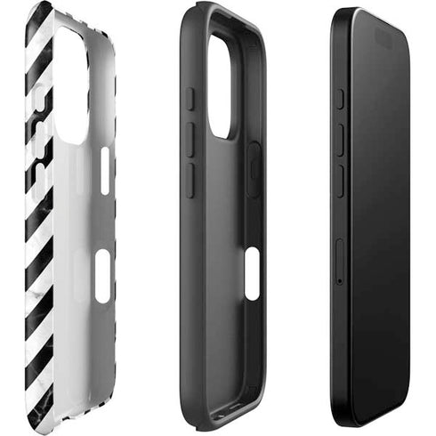 Chevron Marble iPhone 16 Pro Impact Case