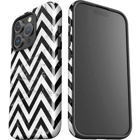 Chevron Marble iPhone 16 Pro Max Impact Case