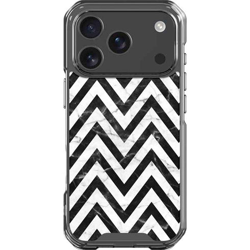 Chevron Marble iPhone 18 Pro Clear Case