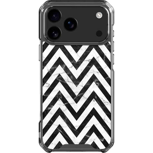 Chevron Marble iPhone 18 Pro Max Clear Case