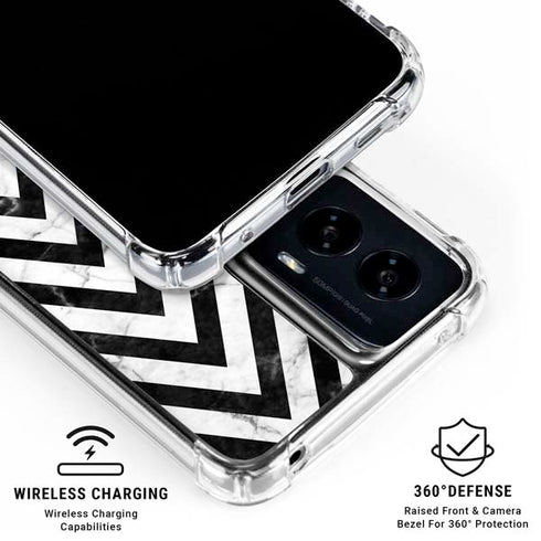Chevron Marble Moto G Power 5G (2024) Clear Case