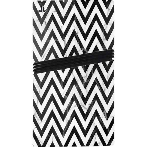 Chevron Marble PS5 Pro Disk Bundle Skin