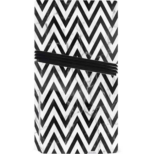 Chevron Marble PS5 Pro Disk Console Skin