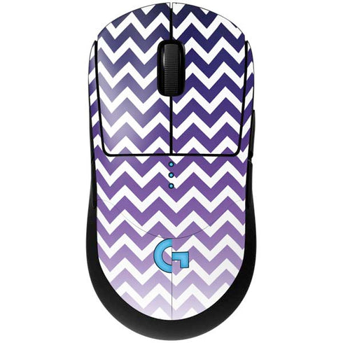 Chevron Purple Ombre G Pro Wireless Gaming Mouse Skin