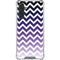 Chevron Purple Ombre Galaxy A17 Clear Case